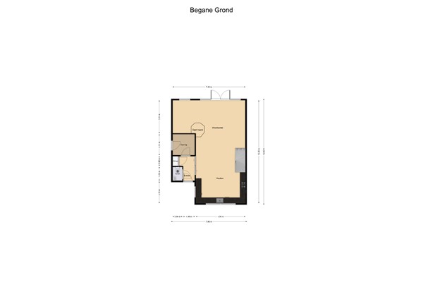 Floorplan - Topaaslaan 25, 3162 TD Rhoon